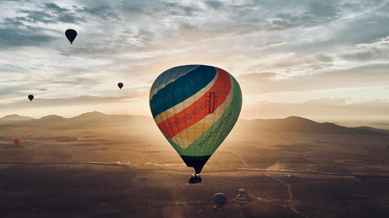 Hot Air Balloon ride over Marrakech at sunrise